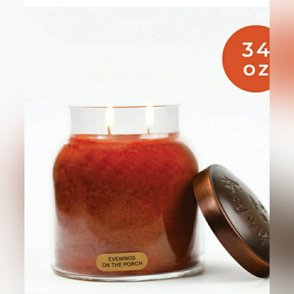 EVENING ON THE PORCH -A Cheerful Giver Papa Jar Scented Candle, 34 oz - Picture 6 of 13